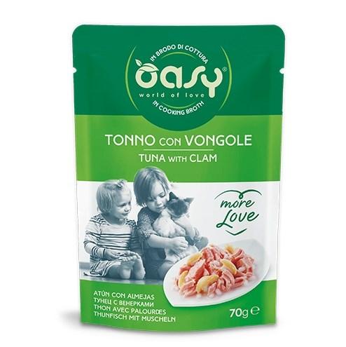 Oasy More Love vådfoder til kat - Tun med muslinger 70 g