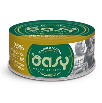 Oasy More Love – Kylling med linser vådfoder til kat, 70 g