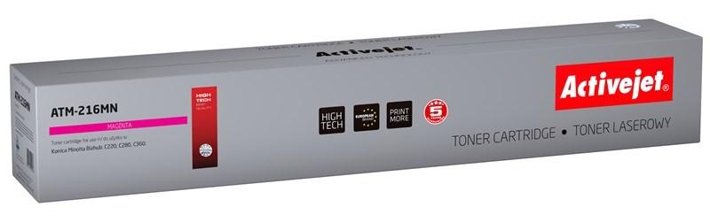 Activejet ATM-216MN magenta toner - kompatibel med Konica Minolta TN216M (Supreme, 26.000 sider)