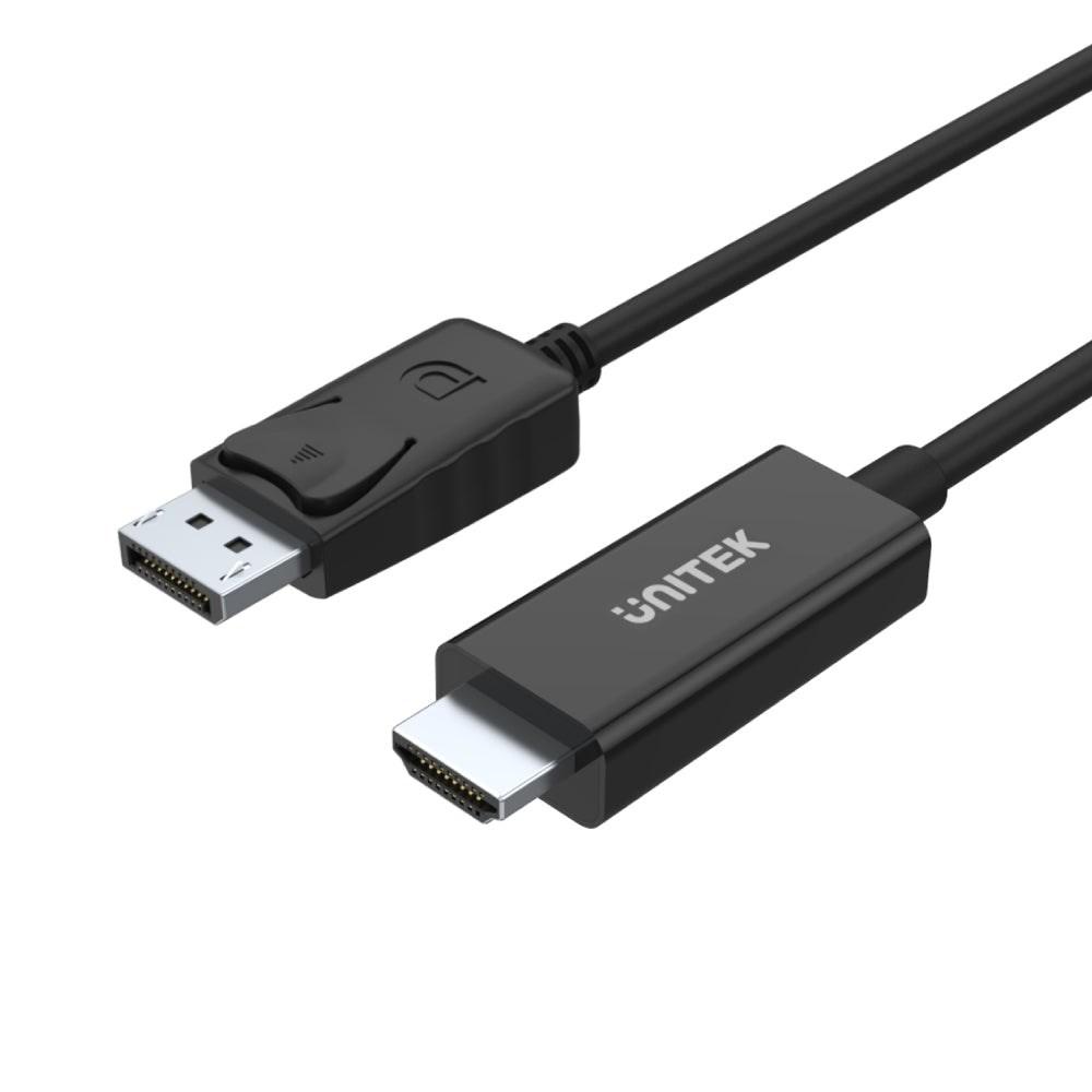 UNITEK Y-5118CA DisplayPort til HDMI-kabeladapter 1,8 m – sort billede