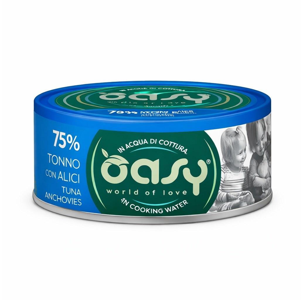 Oasy More Love tun med ansjoser – vådfoder til kat, 70 g