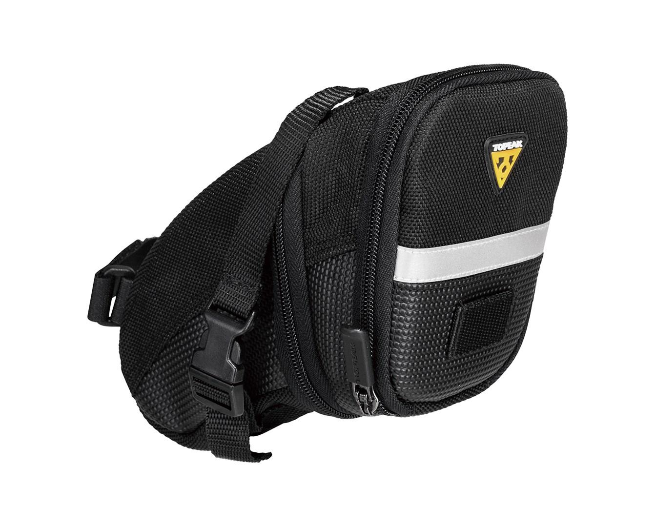 Topeak Aero Wedge Pack - Medium sadeltaske, sort/lime billede