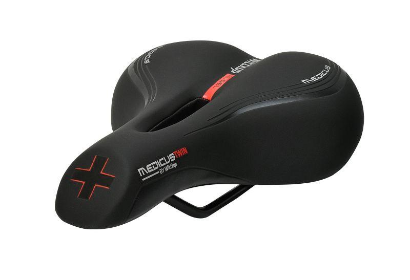 Wittkop Medicus Twin 2.0 cykelsadel - stål/gel/vinyl, grøn billede