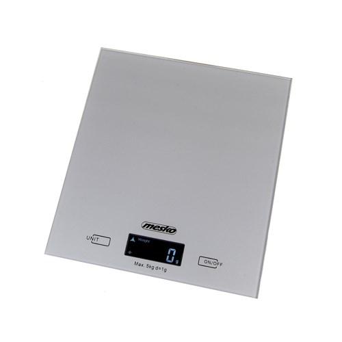 Adler Mesko MS 3145 køkkenvægt - grå, 5 kg, rektangulær billede