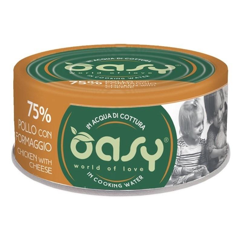 Oasy More Love vådfoder til kat – Kylling med ost, 70 g
