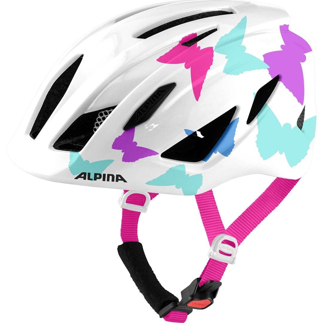 ALPINA Pico cykelhjelm til børn - Multicolour sommerfugle, str. 50-55 cm