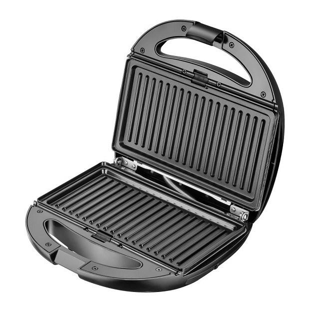 Adler CR 3057 sandwichgrill/toaster - 1.200 W, sort/sølv billede