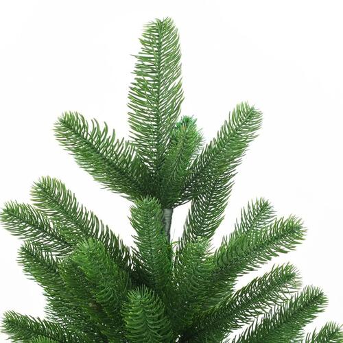 Kunstigt juletræ med lys og kuglesæt 150 cm grøn