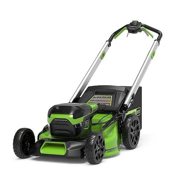 Greenworks GD60LM51SP 60 V batteridrevet plæneklipper med selvkørsel 51 cm
