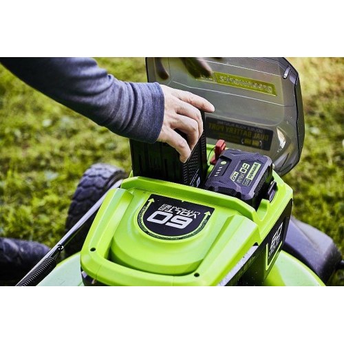 Greenworks GD60LM51SP 60 V batteridrevet plæneklipper med selvkørsel – 51 cm