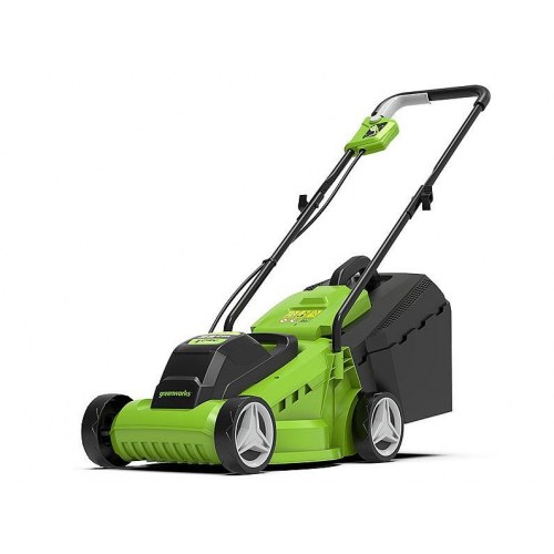 Greenworks GD24LM33K4 24 V akku plæneklipper 33 cm – inkl. lader og 4,0 Ah batteri