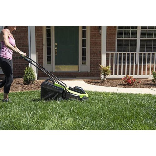 Greenworks GD24LM33K4 24 V akku plæneklipper 33 cm – inkl. lader og 4,0 Ah batteri