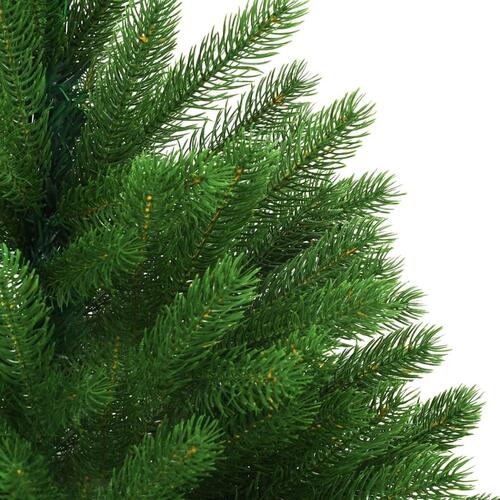 Kunstigt juletræ med lys og kuglesæt 240 cm grøn