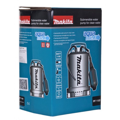 Makita PF1100 dykpumpe til have – 1.100 W, rustfrit stål