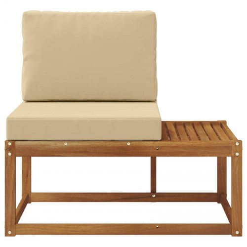Udendørs Modulsofa med pude Naturfarvet 91 x 63 x 73 cm