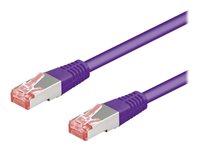 Goobay CAT 6 S/FTP netværkskabel 1 m - violet billede