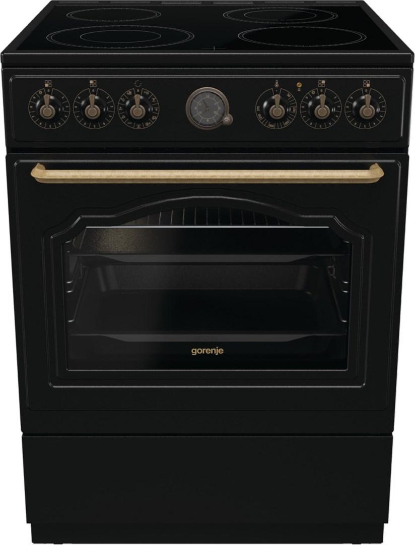 Gorenje Classic GECS6B70CLB Komfur Fritstående Keramisk kogeplade Sort