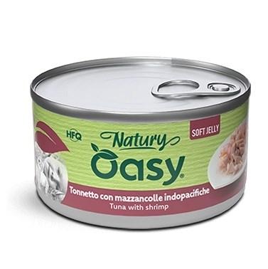 Oasy Natury Soft Jelly – Tun med rejer vådfoder til kat, 150 g