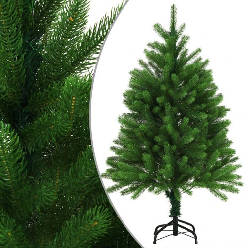 Kunstigt juletræ med naturtro nåle 120 cm grøn (OUTLET C)