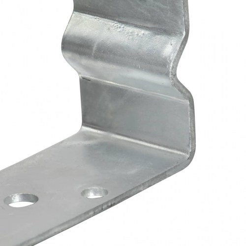 Jordankre - 6 stk., 10 × 6 × 15 cm, galvaniseret stål, sølvfarvet