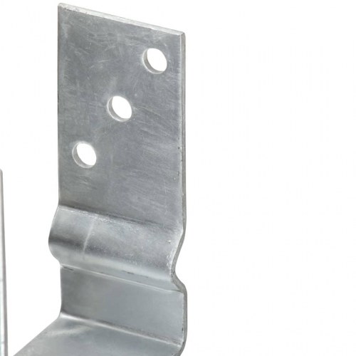 Jordankre 6 stk. 8x6x15 cm galvaniseret stål sølvfarvet
