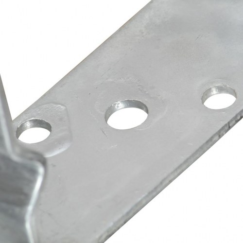 Jordankre 6 stk. 8x6x15 cm galvaniseret stål sølvfarvet