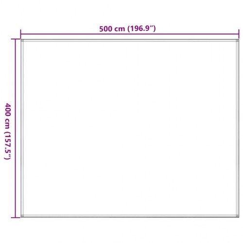 Telttæppe 400 × 500 cm - brun HDPE med øjer
