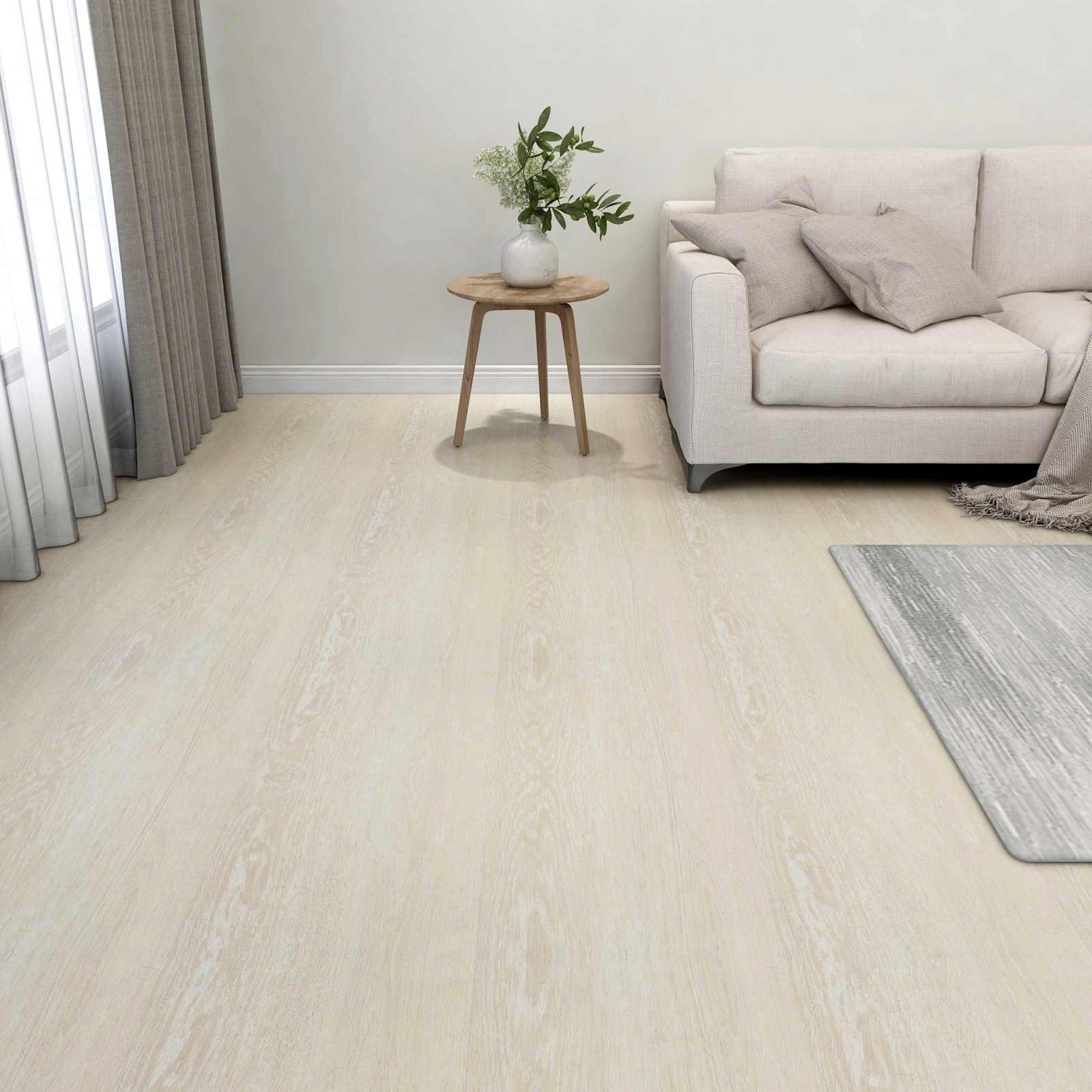 Gulvplanker 55 stk Beige 5,11 m² PVC