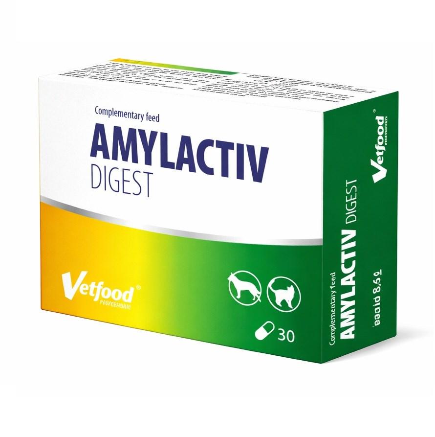 Vetfood Amylactiv Digest – kosttilskud til hunde og katte, 30 tabletter