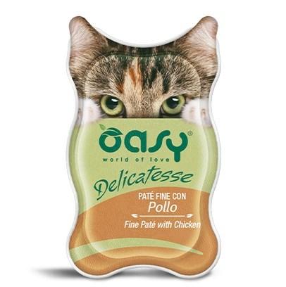 Oasy Delicatesse fin paté med kylling – vådfoder til kat, 85 g