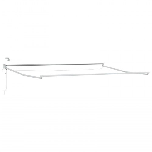 Elektrisk Markise med Lysegrå 4 × 3 m Aluminium