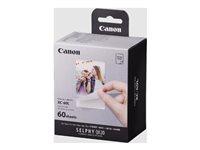 Canon SELPHY XC-60L farve kassette- og labelsæt – 60 ark billede