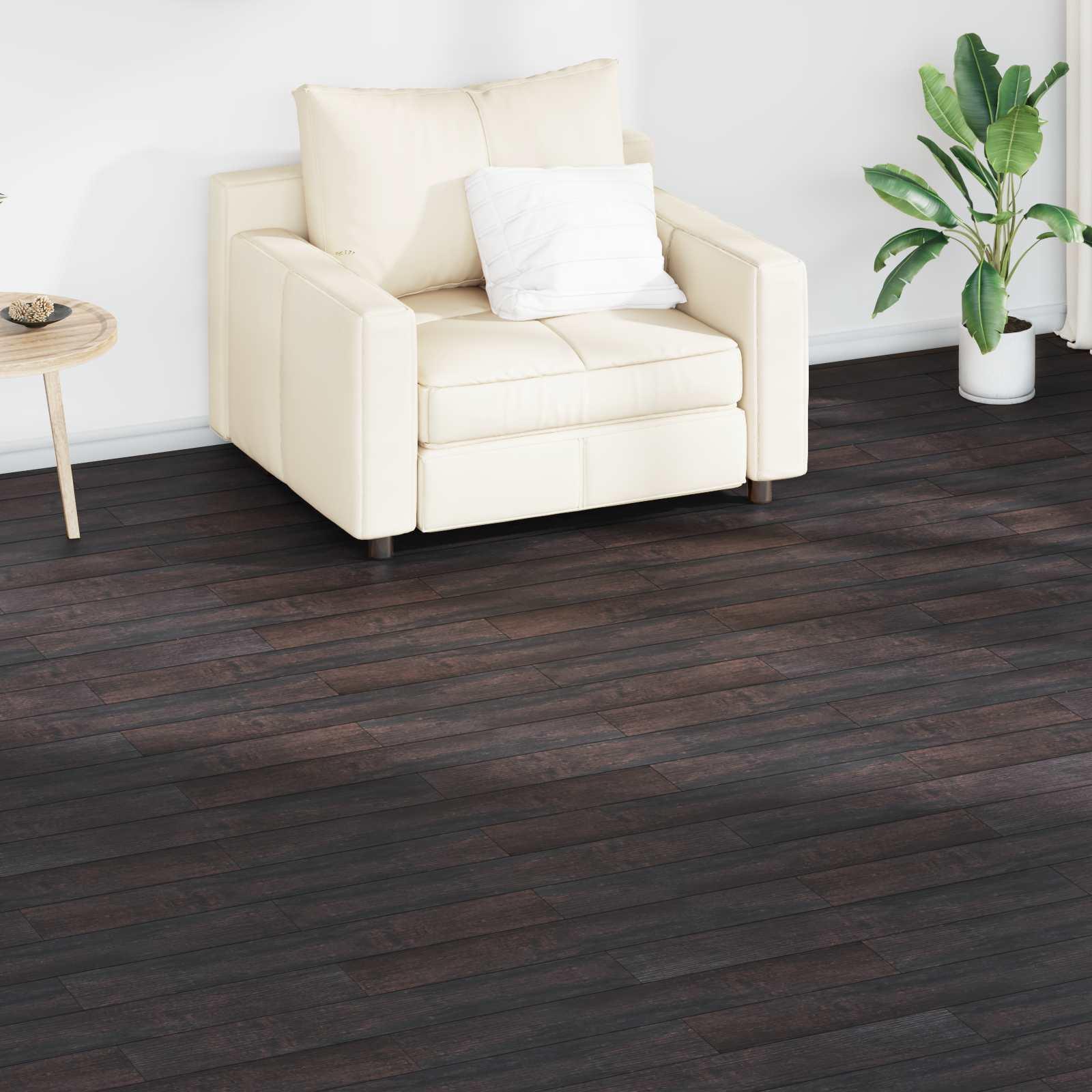 Gulvplanker 36 stk Mørk Brun 5,02 m² PVC