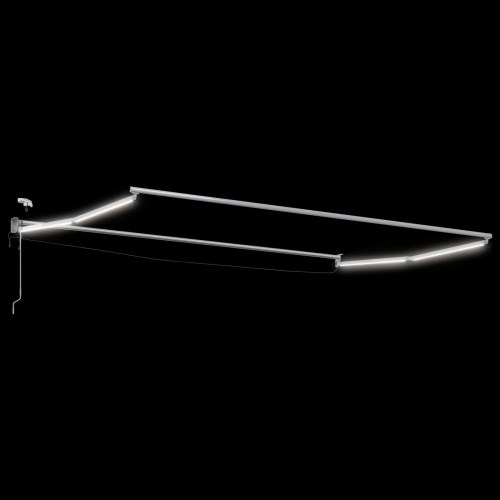 Elektrisk Markise med Gul og Hvid 4 × 3 m Aluminium