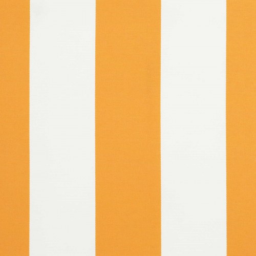 Elektrisk Markise med Gul og Hvid 4 × 3 m Aluminium