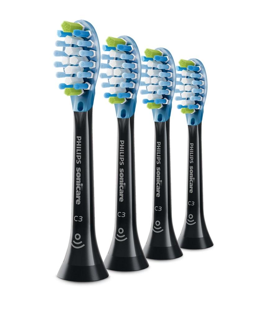 Philips Sonicare C3 Premium Plaque Defence HX9044/88 - 4 stk. børstehoveder, sort