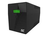 UPS strømforsyning - Green Cell Line-Interactive 0,8 kVA / 480 W, 2 Schuko-udtag