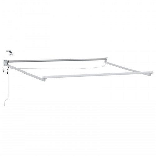 Elektrisk Markise med Blå og Orange 3,5 x 2,5 m Aluminium