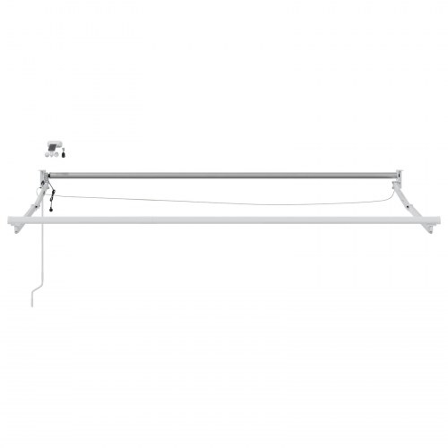 Elektrisk Markise med Blå og Orange 3,5 x 2,5 m Aluminium