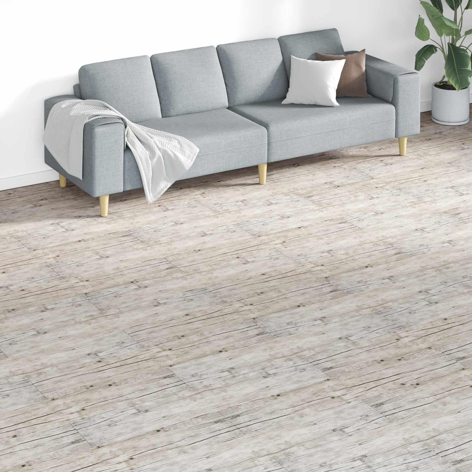 Gulvplanker 18 stk Grå 5,26 m² PVC