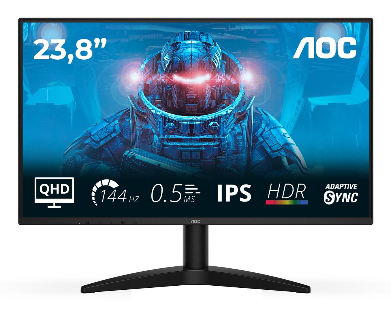 AOC Q24B36X 23,8" gaming-skærm - QHD, IPS, 144 Hz, HDR10