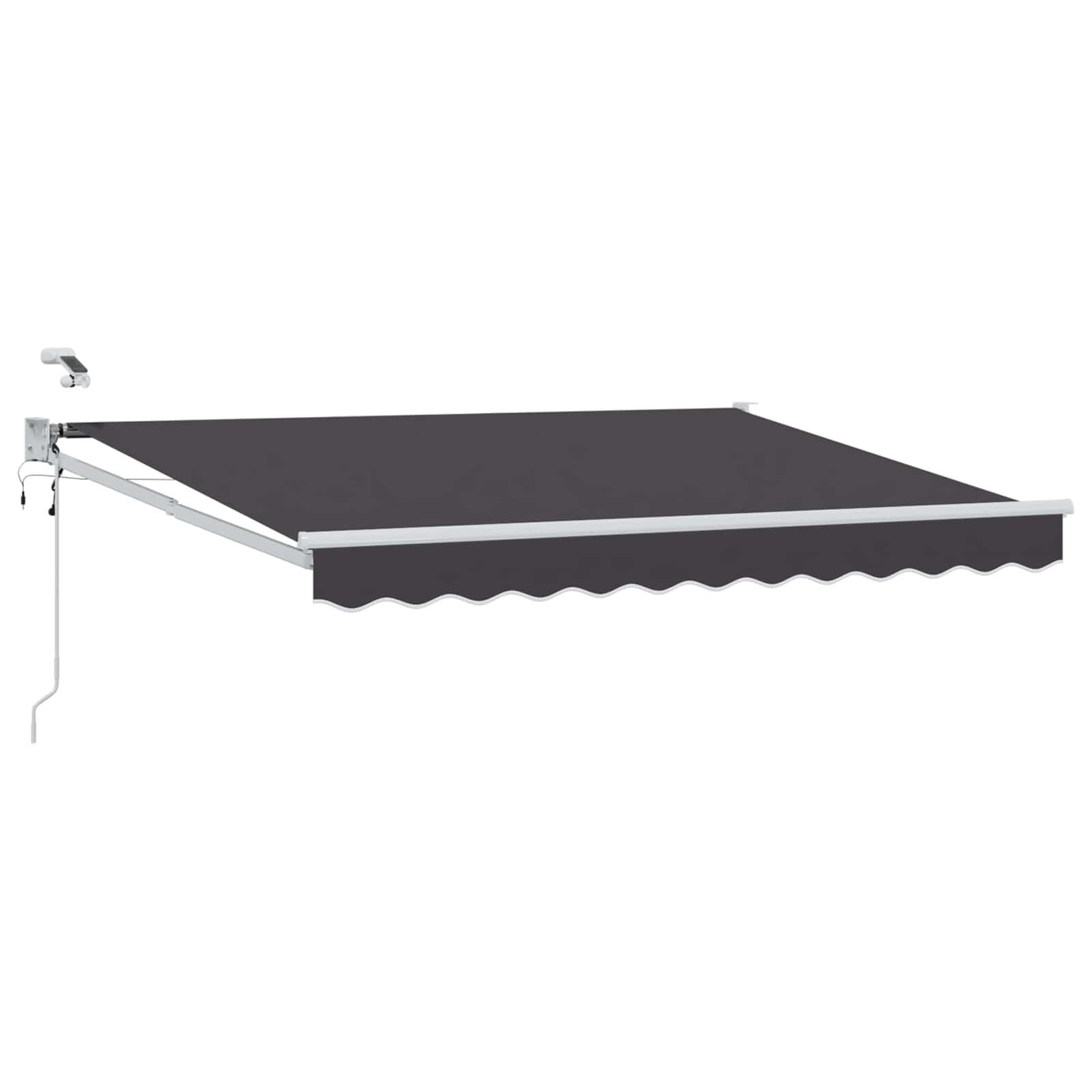 Elektrisk Markise med Antracit 3 x 2,5 m Aluminium