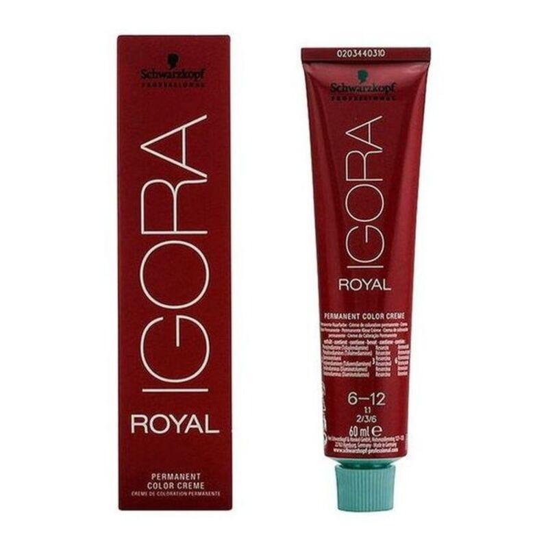 Permanente hårfarve uden ammoniak Schwarzkopf Igora Royal 6-12 - 60 ml