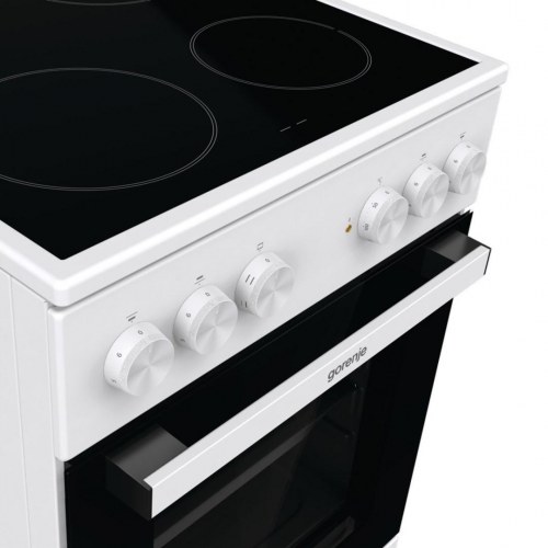 Gorenje GEC5A21WG-B fritstående komfur - 50 cm, keramisk kogeplade, 68 l ovn