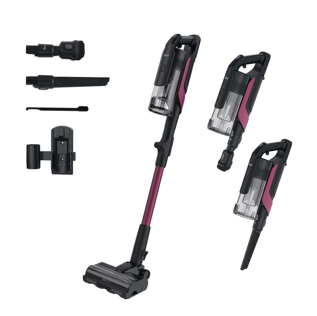 Hoover HF610HX 011 ledningsfri stavstøvsuger - 0,7 l, 650 W, magenta