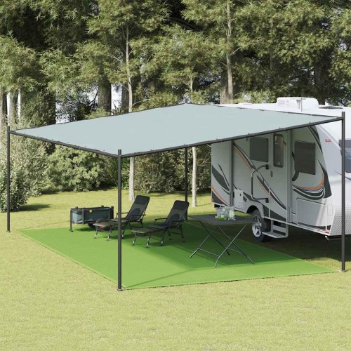 Telttæppe 400 × 800 cm i HDPE - lysegrøn camping- og forteltmåtte