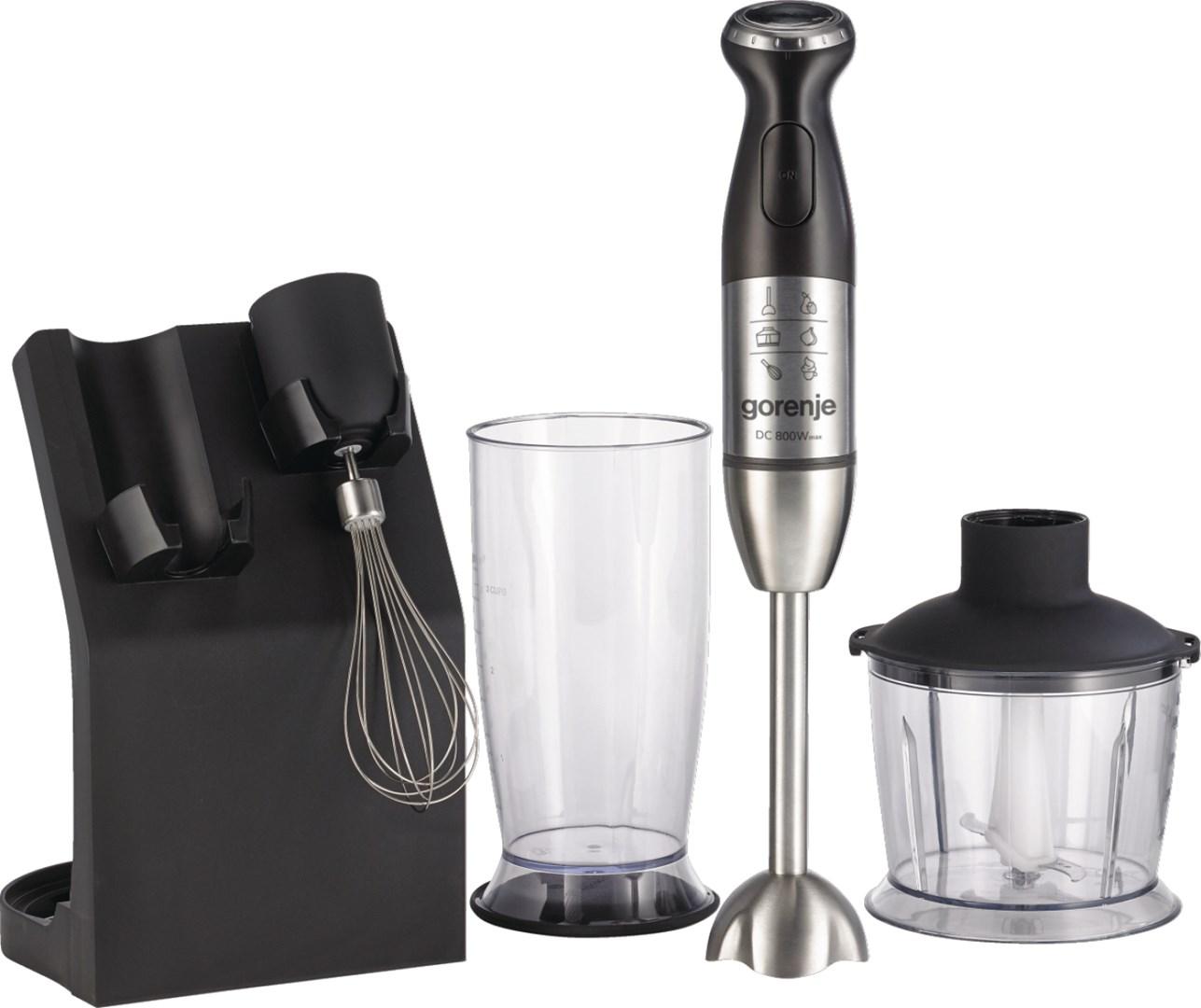 Gorenje Blender HBC807QB Håndblender, 800 W, Antal hastigheder Variabel, Chopper, Sort