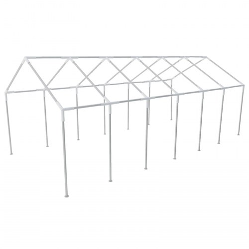 Teltstof uden ramme Hvid 12 x 6 m PE