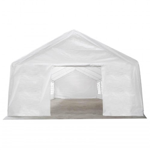 Teltstof uden ramme Hvid 12 x 6 m PE