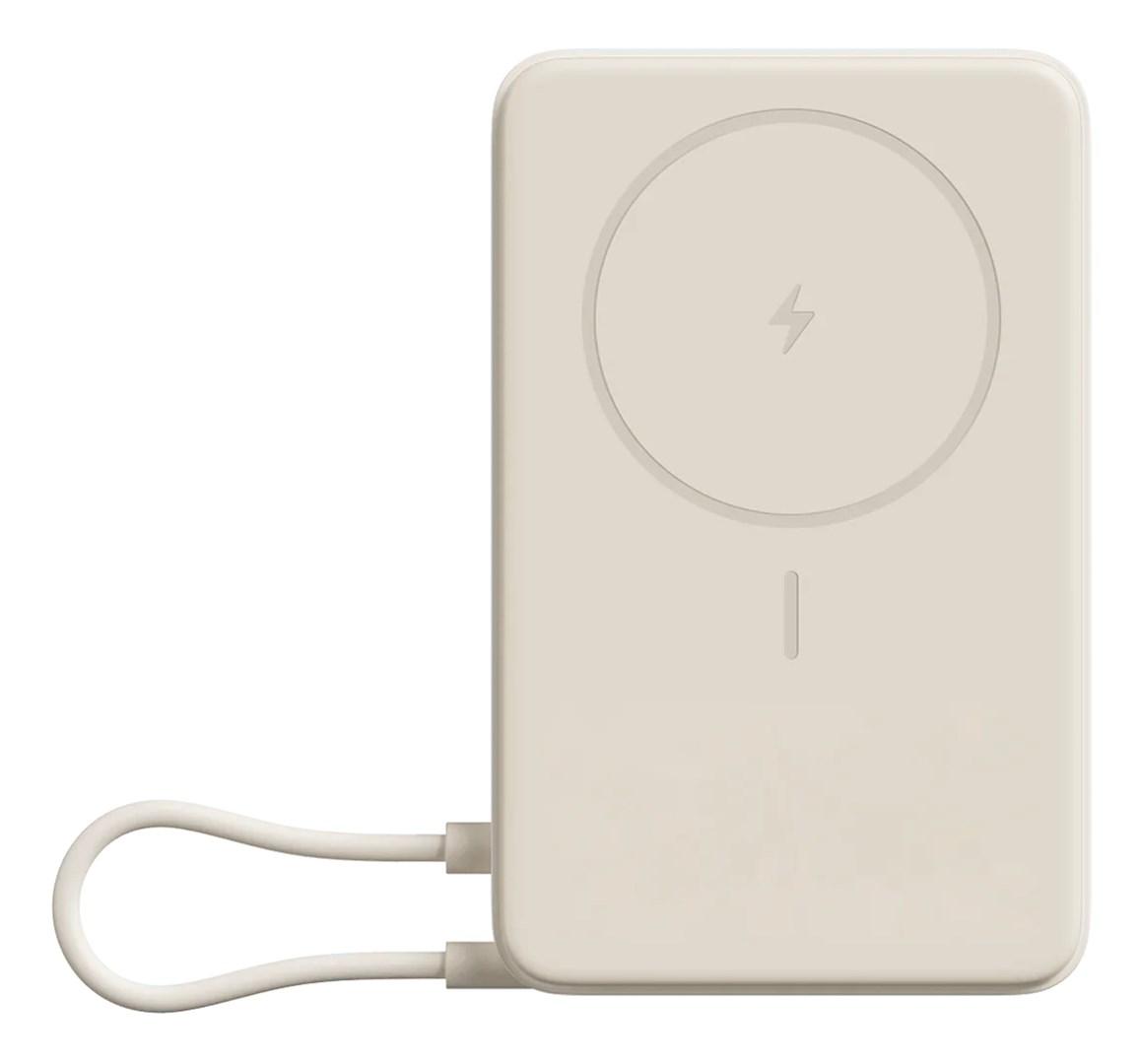 Xiaomi BHR08PBGL powerbank 5.900 mAh med trådløs opladning - beige billede